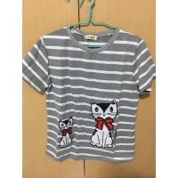 ราคา เสื้อยืด ผ้าเด้ง งานป้าย CHOM เป็นงานปัก แมวปัก สีเทา สีชมพู เสื้อสาวอวบ บิ๊กไซส์ ไซส์ใหญ่ ของจริงสวยมาก (945091171)