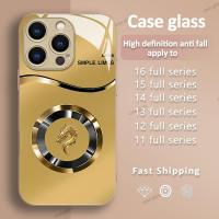 ราคา เคสกระจกสีทองสำหรับนักษัตรจีนเคสโทรศัพท์กันกระแทกหุ้มทั้งเครื่องสำหรับแอปเปิ้ล16PROMAX 15PROMAX 12PROMAX 14Pro 11PROMAX 13PROMAX 11 13 14 13 15 16 PLUS xsmax สีทองแหวน (29622992464)