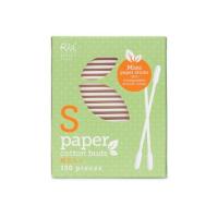 ราคา Rii S-Paper cotton buds สำลีก้านเส้นใยฝ้ายธรรมชาติ 100% ขนาด S 150 Pieces (20913564792)
