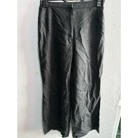 ราคา กางเกงผ้าลินิน100% Marks&Spencer สีดำ เอว28 สะโพก40 เป้า11.5 ยาว37 มือสองสภาพดี (24588535275)