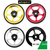 ราคา Litepro Easy Wheel จักรยานพับ Brompton 3 Sixty Pikes Trifold Seli ล้อเล็ก (42105763203)