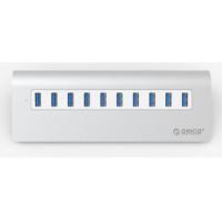 ราคา ORICO M3H10 HUB 10 Ports USB 3.0 โอริโก้ ฮับยูเอสบี 3.0 Superspeed 10 พอร์ต (แบบมีอแดปเตอร์) สีเงิน (6526217218)