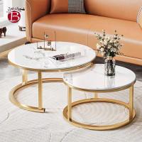 ราคา BanBan H333 โต๊ะ ลายหินอ่อน (ซ้อน2ชั้น) ทรงกลม (21568135347)