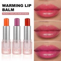 ราคา ▥ Warm Jelly Balm Nourishing Water Shining Cheek Tint Stick Hydrating Plumping Lip Care อุณหภูม (43350849209)