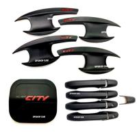 ราคา เบ้ารองมือเปิด+ครอบมือจับ+ฝาถัง CITY ซิตี้ปี 2008-2013 ดำด้านโลโก้แดง (6119587794)