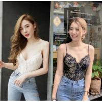 ราคา บอดี้สูทลูกไม้สีขาว งานป้าย intuon เนื้อดี มีซับในทั้งตัว (7485048197)