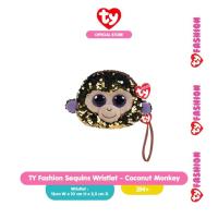 ราคา TY Fashion Sequins Wristlet Coconut Monkey - กระเป๋าตุ๊กตาลิง (42670583577)