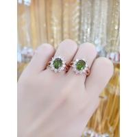 ราคา #แหวนนาคพลอยเขียวส่องล้อมเพชร (22841228336)