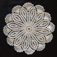 ราคา ดอยลี่ 7.5-8 นิ้ว สีขาว /สีครีม งานถักโครเชต์ไหมซัมเมอร์ / รองพาน / รองจาน / ผ้าปูโต๊ะ โต๊ะหมู่บูชา งานบวช (6929354541)