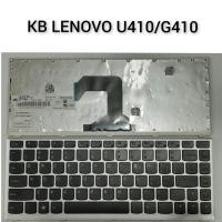 ราคา KB LENOVO U410/G410 คีย์บอร์ด LENOVO IDEAPAD U410 U410-ITH U410-IFI MP-11K93SU-6862 T3C1-US AELZ8U00010 SILVER FRAME ใหม่ (27242009802)