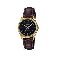 ราคา Casio Standard นาฬิกาข้อมือสุภาพสตรี สายหนัง สีดำ/น้ำตาล รุ่น LTP-V005GL,LTP-V005GL-1B,LTP-V005GL-1BUDF (1422149744)