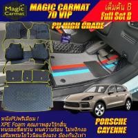 ราคา Porsche Cayenne E-Hybrid SUV 2018-รุ่นปัจจุบัน เต็มคันB(ห้องโดยสาร+ท้ายรถB) พรมรถยนต์ Cayenne SUV พรม7D High Grade (41958377718)