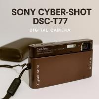 ราคา Sony Cyber-shot DSC-T77 กล้องดิจิตอลวินเทจ เลนส์ Carl Zeiss พร้อมแท่นชาร์จ + เคสแท้ ใช้งานได้ปกติ (28113879775)