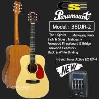 ราคา Paramount 38DJR-2 กีตาร์โปร่งไฟฟ้า 38" ทรง Martin (7427030227)