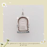 ราคา พระสมเด็จผงคะแนนจิ๋วเลี่ยมกรอบเงินแท้ (17958297351)