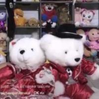 ราคา ตุ๊กตาน้องหมี girl& boy ร้องเพลงคู่กัน น่ารัก มือสอง (3909558127)