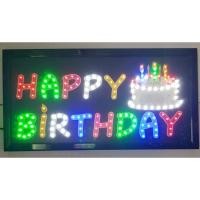 ราคา ป้ายไฟ Happy Birthday ป้ายไฟแอลอีดี ขนาด 48 * 25 (21592336638)