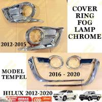 ราคา Foglamp Cover Grand All New Hilux 2012 2014 2016 2018 2020 ฝาครอบไฟตัดหมอก Chrome Revo Vigo (40419649651)