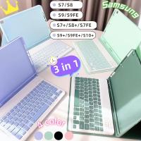 ราคา 【2025】Galaxy Tab เคสคีย์บอร์ด+แป้นพิมพ์ไทย+เมาส์บลูทูธ for S9FE+ S9FE S9 Galaxy Tab S8 S7 FE Galaxy Tab S9/S9+ (42173456179)