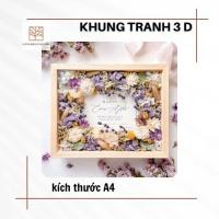 ราคา [PRODUCTION FACTORY]กรอบรูปตกแต่ง 3 มิติ ตกแต่งด้วยดอกไม้แห้ง (43615741081)