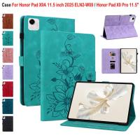 ราคา สําหรับ Honor Pad X9A 11.5 นิ้ว 2025 ELN2-W09 คุณภาพสูงและอเนกประสงค์หนังฝาครอบ Honor Pad X9 Pro 11.5" แฟชั่น 3D Lily กระเป๋าสตางค์การ์ดปากกาแท็บเล็ต (44100550530)