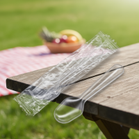 ราคา ช้อนตักชิมใช้แล้วทิ้ง 200 ชิ้น ช้อนตักไอศกรีมพลาสติกใส ช้อนขนมขนาดเล็กห่อแยกชิ้น ช้อนตักโยเกิร์ตพุดดิ้ง挖雪球工具 (52600701107)