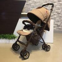 ราคา รถเข็นเด็ก Aprica รุ่น Very Mini หลังคาผ้าออแกนิคเส้นใยธรรมชาติ สีน้ำตาล (2161792088)