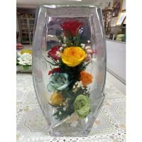 ราคา ดอกไม้สดในโหลแก้วทรงเหลี่ยมมี4ด้าน(ดอกไม้สดถูกสตาปไว้)อยู่ได้นาน3-5ปี ขนาดวัดรอบ38cm. สูง25cm (19237268537)