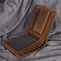 ราคา ி กระเป๋าสตางค์สั้นสำหรับผู้ชายหนังวัวแท้วินเทจม้ (27667772794)