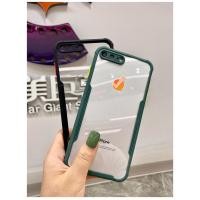 ราคา ฝาหลังกันกระแทก Iphone 7Plus 8Plus พร้อมขอบสี | ง่ายต่อการใช้ขอบนุ่มเคสใสสุดหรู | กูเคส (42613515741)