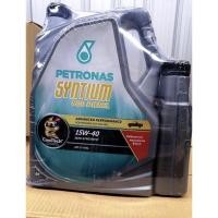 ราคา น้ำมันเครื่อง น้ำมันหล่อลื่น Petronas ปิโตรนาส กึ่งสังเคราะห์ ความหนืด 15W-40 Syntium 800 Diesel (6548407295)