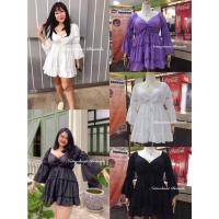 ราคา มินิเดรสไซส์ใหญ่ แขนจั้มระบาย เดรสสั้นสาวอวบ เดรสคนอ้วน เสื้อผ้าสาวอวบอ้วน ใส่น่ารัก ชิคๆแบบสไตล์เกาหลี (21921916654)