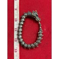 ราคา ข้อมือ มังกร งานช่างฝีมือจีน ตัวมังกรข้อต่อ หัวมังกร เงินลงเลเซอร์ทอง ตัวล๊อกแบบกด (40655476233)