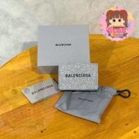 ราคา ✨Balenciaga Mini Wallet Glitter material | แท้100% กระเป๋าตังค์ใบเล็กพกพาง่าย (24846252029)