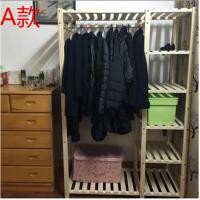 ราคา ไม้เนื้อแข็งที่เรียบง่ายจากพื้นจรดเพดานไม้แขวนเสื้อสนชั้นวางเปลี่ยนรองเท้ารวมกันตู้เสื้อผ้าไม้ชั้นวางเสื้อตู้เสื้อผ้าจัดส่งฟรี (42774738486)