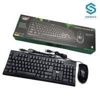 ราคา คีบอร์ด+เม้าท์ MDtech Keyboard+mouse KB-111+M11 Port USB​รายละเอียดสินค้าMD TECH KEYBOARD+ MOUSE เซ็ท คีย์บอร์ด และเมาส์ (13075668238)