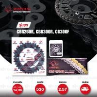 ราคา JOMTHAI ชุดเปลี่ยนโซ่-สเตอร์ Pro Series โซ่ X-ring สีเหล็กติดรถ และ สเตอร์สีดำCBR250R CB300F CBR300R [14/36] (5252856899)