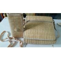 ราคา กระเป๋าสะพายจักสานนำเข้า (1578907965)