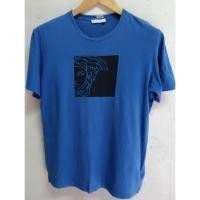 ราคา เสื้อยืดสีฟ้าเข้ม Versace Collection ป้ายห้อย แท็กครบ (24791581233)