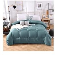 ราคา ผ้านวมขนาด 6 ฟุต ผ้าห่มนวม 6 ฟุตสีเขียว ผ้าห่ม (15711923945)