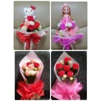 ราคา ช่อดอกไม้ตุ๊กตา ช่อดอกไม้งานจากริบบิ้น (1171235438)