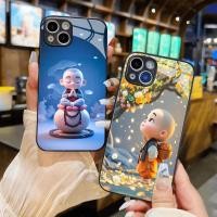 ราคา น่ารักพระภิกษุสงฆ์น้อยกรณีแก้ว iphone 16 Pro max 15 14 13 12 11 x xs xr 8 7 6 pro max plus mini 6s 6g 7g 8g 6 (27335099357)