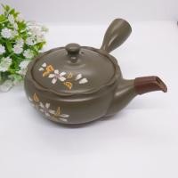 ราคา Lot.266กาน้ำชาญี่ปุ่น กาโบราณ สีเขียว~ลายดอกไม้#ญี่ปุ่นมือสอง (18941882698)