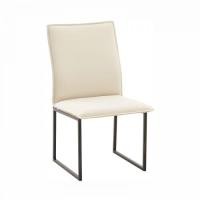 ราคา modernform เก้าอี้ รุ่น ASCOT ขาสีดำ หุ้มหนังเทียมสีครีม (14521448197)
