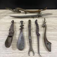 ราคา ส้อมชาย้อนยุคโบราณฝาชาคลิปชุดน้ําชาสไตล์ญี่ปุ่นหม้อเหล็กอุปกรณ์เสริมพลั่วชาชาเข็มชา 10.20 (44075083285)