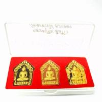 ราคา พระขุนแผนพรายกุมาร หลวงปู่ทิม วัดละหารไร่ ชุดแจกกรรมการวัด 1ชุด3องค์ 3เนื้อ (14983159912)