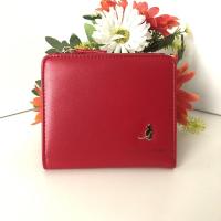 ราคา Korean Bag Cattie Bag กระเป๋าสตางค์สองพับ มีลายแมว มีช่องซิปใส่เหรียญด้านนอก ขนาด11.5x10x1cm หนัง PU (7138039167)