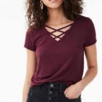 ราคา เสื้อZenana XLอก36-42 ไขว้หน้า สีม่วง มือ1 หลุดQC (4300329709)