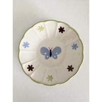 ราคา ️ จานเซรามิค ขอบหยัก ใบเล็ก (17785577508)