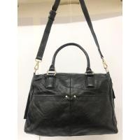 ราคา กระเป๋ามือสอง BREAL หนังแท้ สีดำ แบรนด์เกาหลี อะไหล่ทอง ขนาด 13 นิ้ว พร้อมส่ง (23382261248)